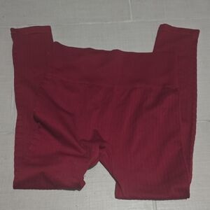 ZYIA Womens Burgundy Leggings